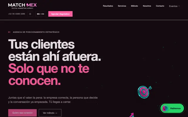 Sitio web de MatchMex